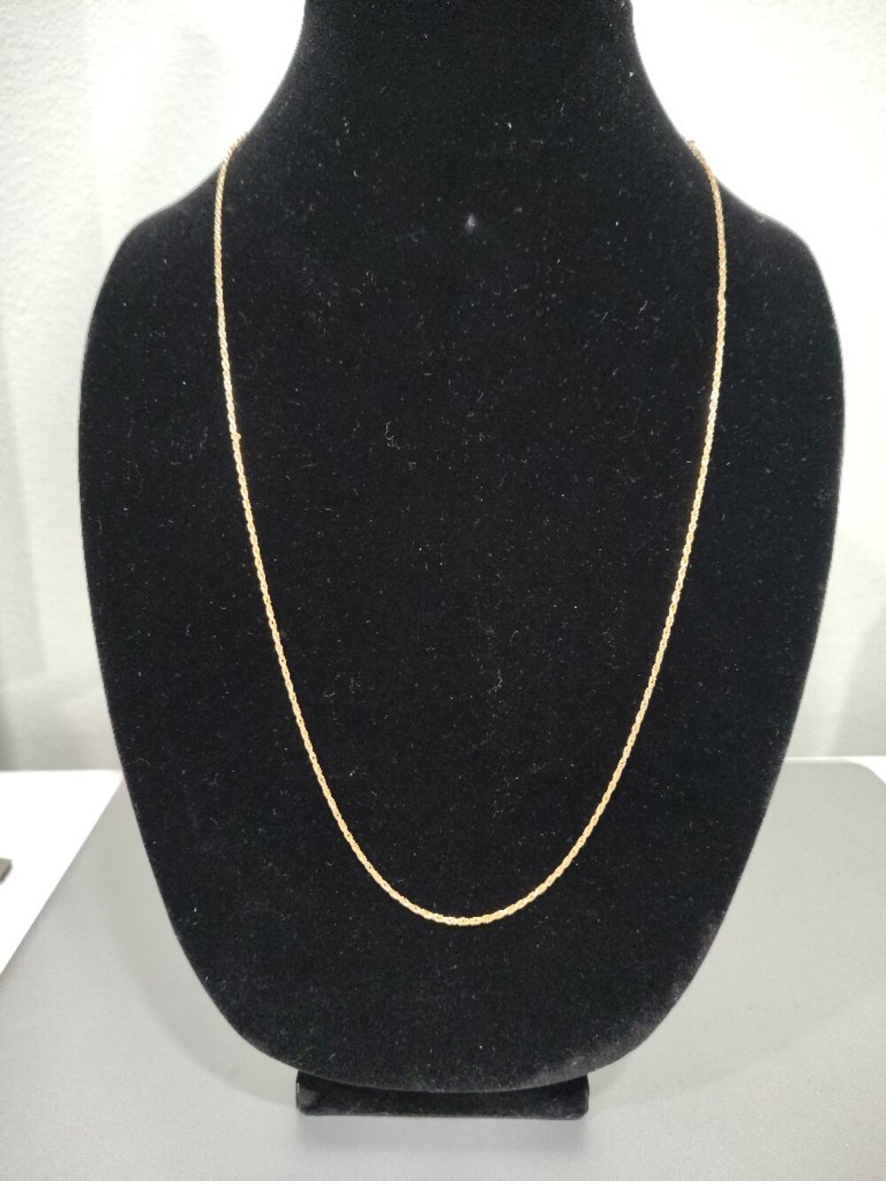 Italian 14K Gold Balestra Stamped Rope Chain 27" Length 1.5mm Hallmarked 585